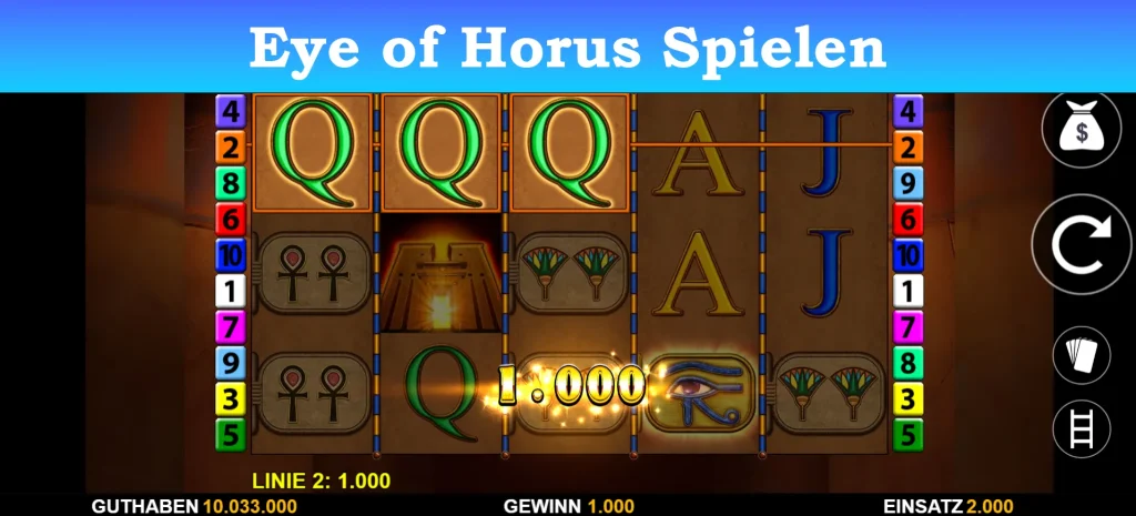 eye of horus spielen